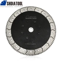 shdiatool 1pc dia 9230mm m14 diamond cutting grindng disc dual saw blade for cut grind sharpen granite marble concrete