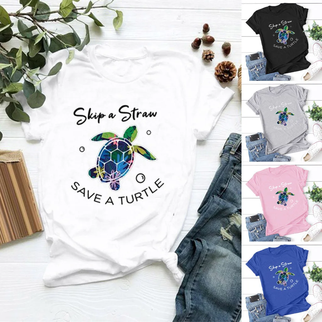 Женская свободная футболка с круглым вырезовечерние и коротким