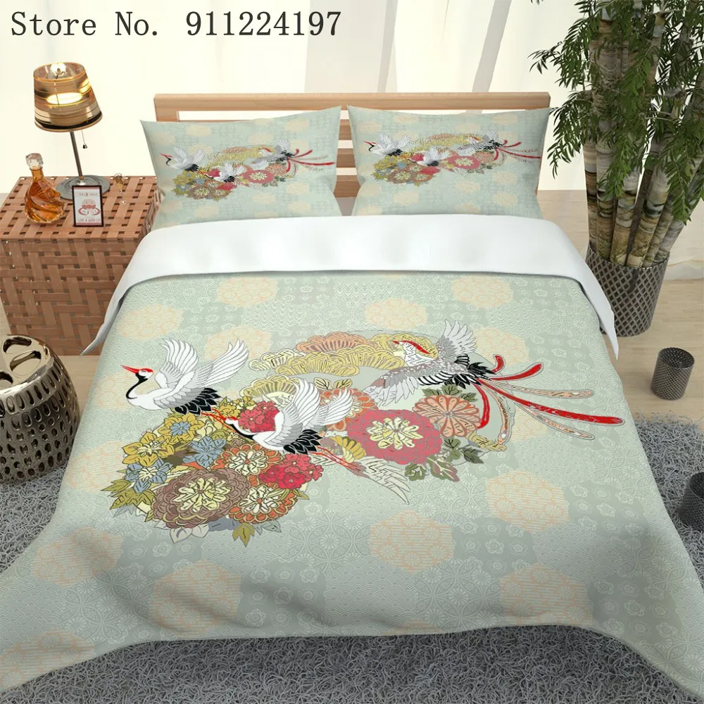 

Home Textile Bird Duvet Cover Single Double Bed Linen Twin Full Queen King Size Bedding Set Kid Adult Bedclothes Quilt Cover