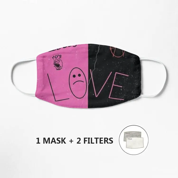 

Набор для татуировок Lil Peep, маска #1 для сборки, моющаяся многоразовая дышащая маска, Пылезащитная маска для лица