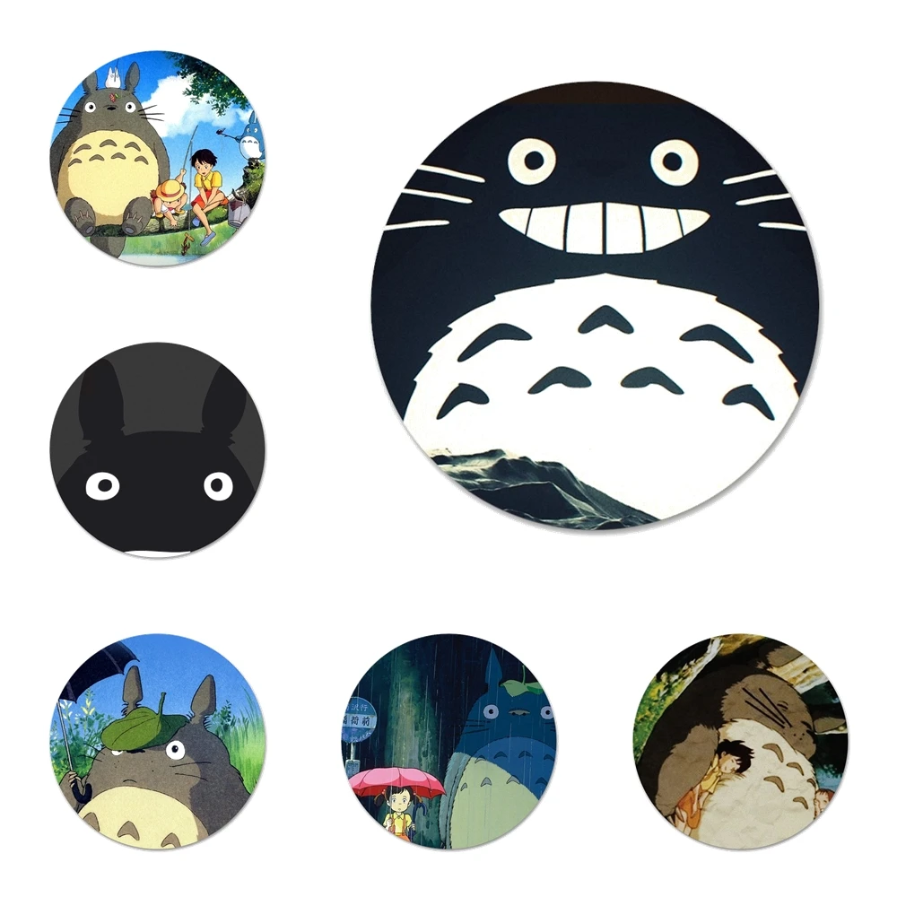 Новое поступление 58 мм милый мультяшный значок Тоторо брошь заколка аксессуары