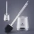 Силиконовая щетка для унитаза из термоэластопласта, инструмент для быстрой очистки, Настенная или напольная щетка для чистки, аксессуары для ванной комнаты - изображение
