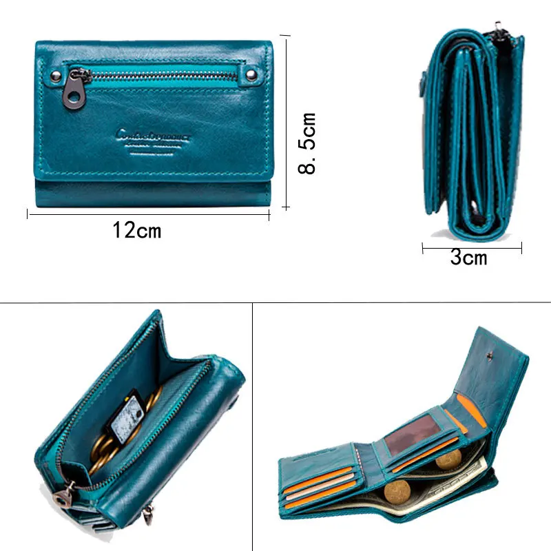 

Women Wallets New Luxury Brand Small Mini Coin Purse Hasp Card Holder Lady Short Wallet Zipper Female Leather Buckle Clutch