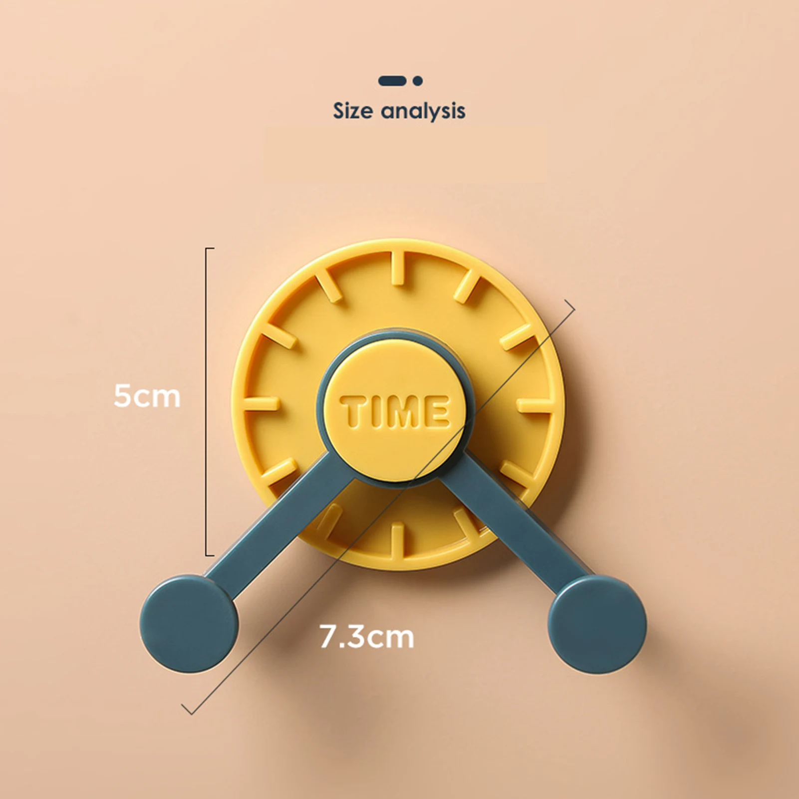 

4Pcs Rotating Multifunctional Wall Mounted Door Back Coats Hats Clock Hooks Home Storage Organization Clothes Rack