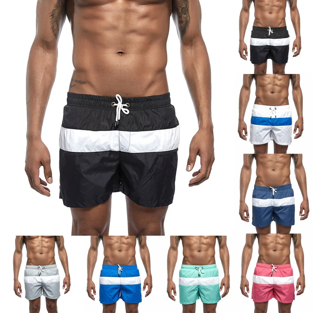 Высокоэластичные мужские пляжные шорты одежда для серфинга и плавания пляжная
