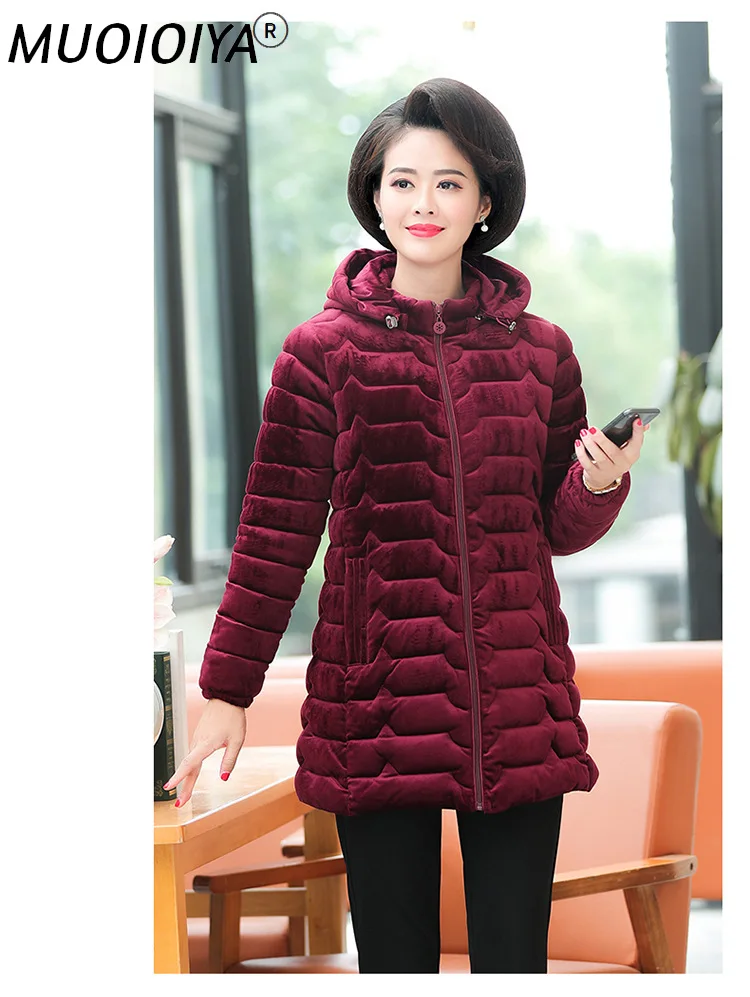 

High Quality Winter Women's Jacket Elegant Down Cotton Female Jacket Women Parkas Thick Warm Ladies Coat Hiver 2022 1926