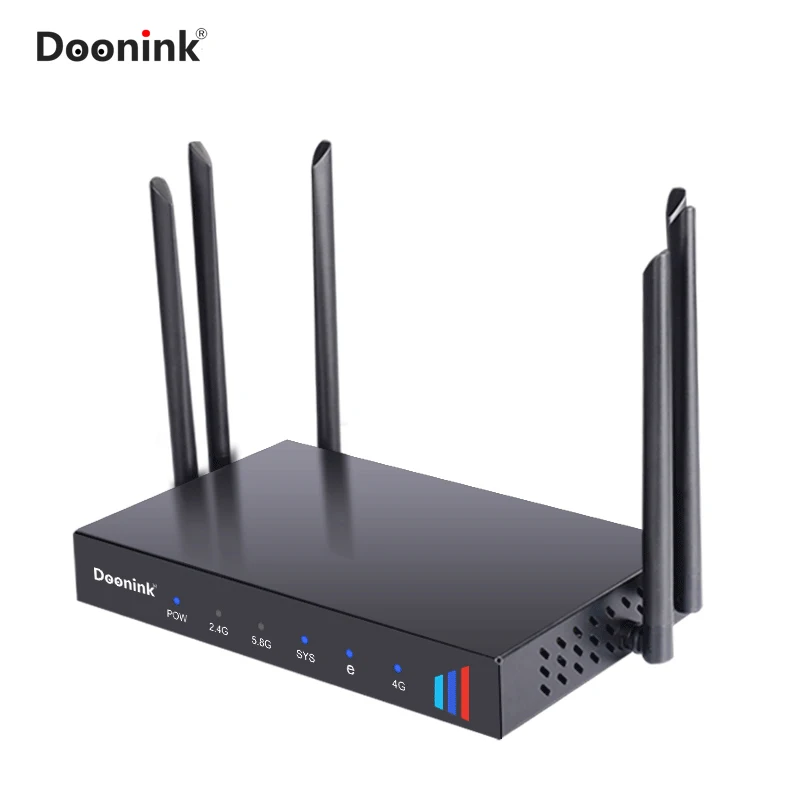 DOONINK 4G беспроводной маршрутизатор 1WAN+ 3LAN порты, 4* 5dbi настенные антенны