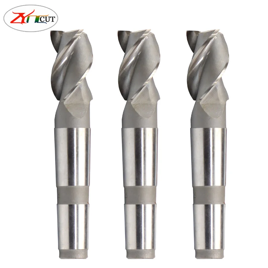 

14/16/18/20/25/30/32/40/50mm HSS Morse taper shank milling cutter,Two Three Edge Morse 3#4# taper shank keyway milling cutter