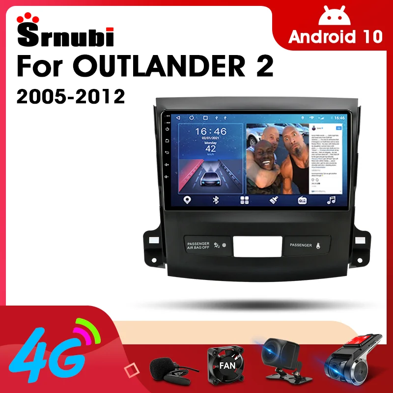

2 Din Android 10 Car Player Stereo Audio Radio for Mitsubishi Outlander 2 2005-2012 Multimedia Video Touch Screen 4G Wifi DVD TV