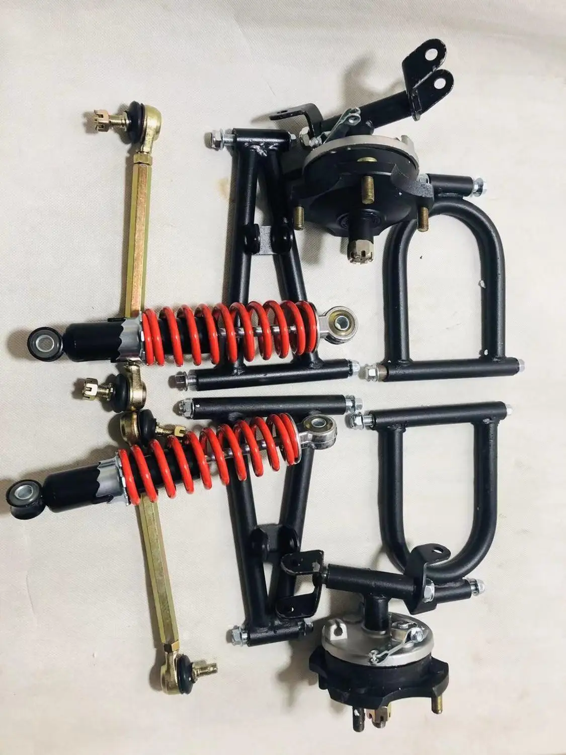 ATV GO KART картинг DIY амортизаторы передней подвески мотоцикла барабанные тормоза маятники с фланцем кулака