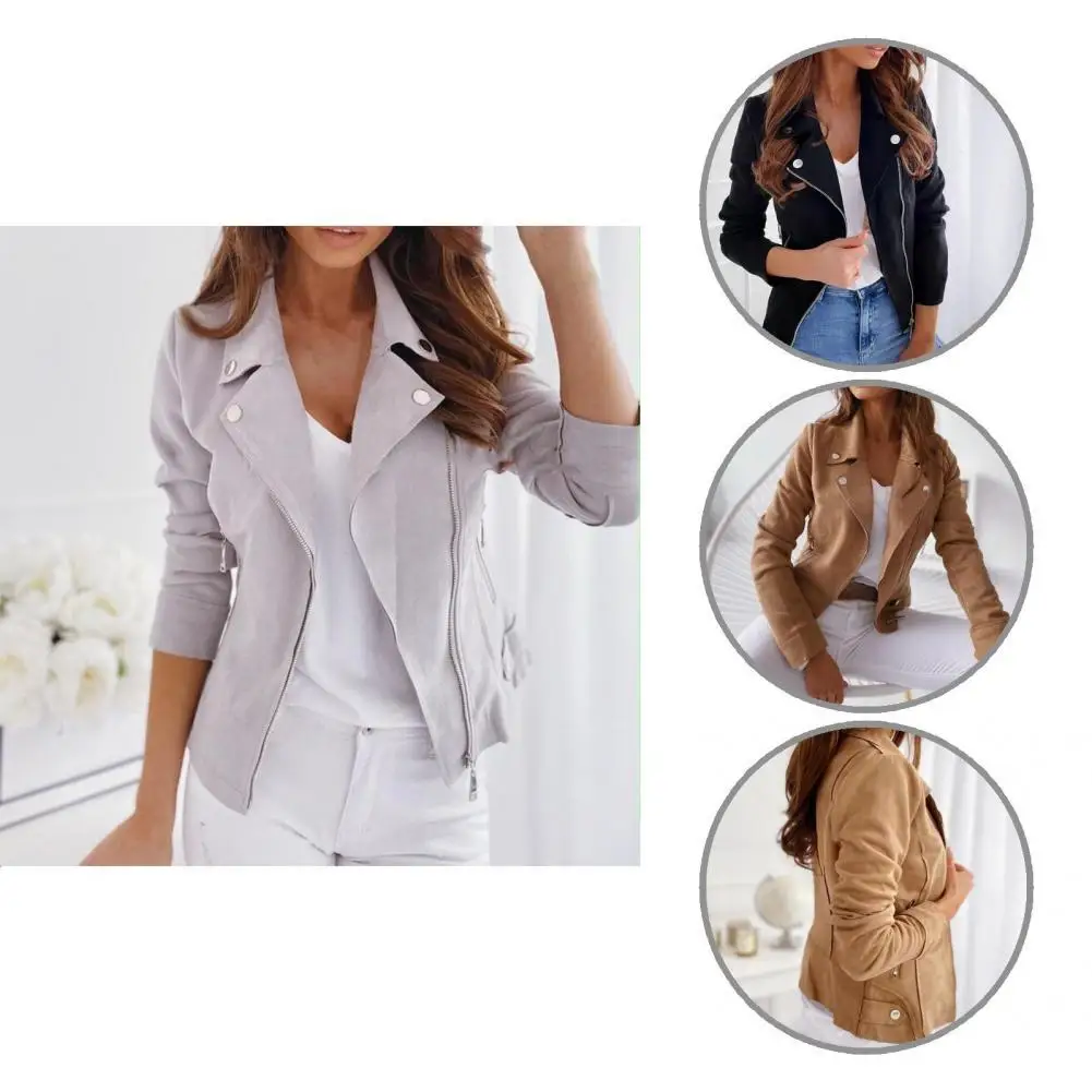 

Jacket Solid Color Skin-friendly Lady Jacket Autumn Jacket Trendy
