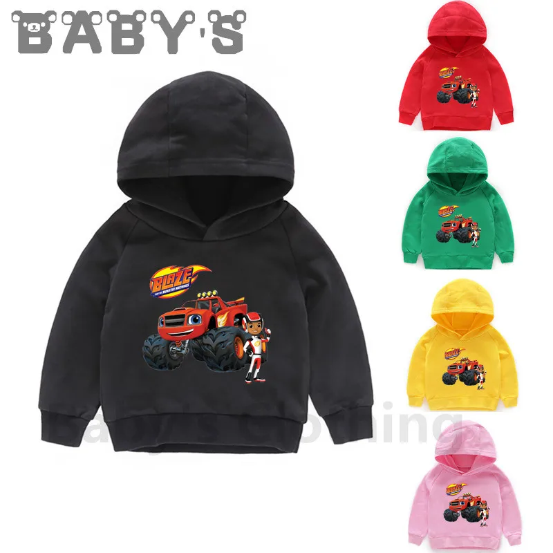 

Blaze And The Monster Machines Kids Sweatshirts Children Hooded Hoodies Baby Pullover Tops Girls Boys Autumn Clothes,KMT5402