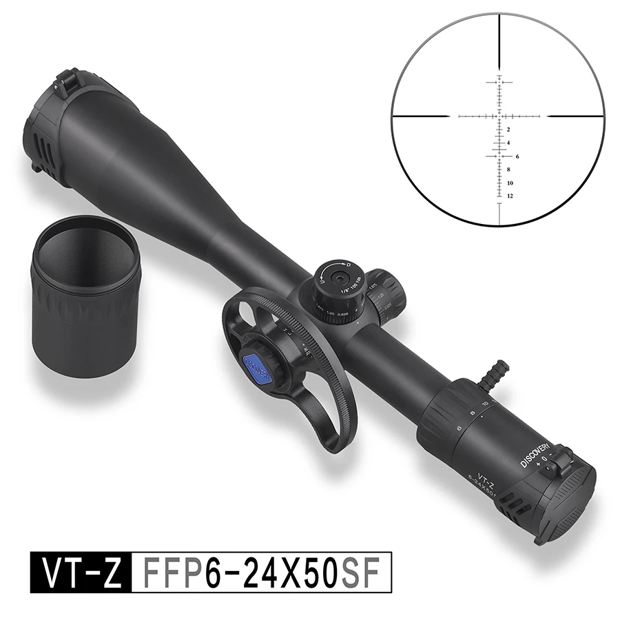 

Discovery VT-Z FFP 6-24X50 SF First Focal Plane Riflescope Side Wheel Parallex Hunting Scope Shockproof Air Gun Optical Sights