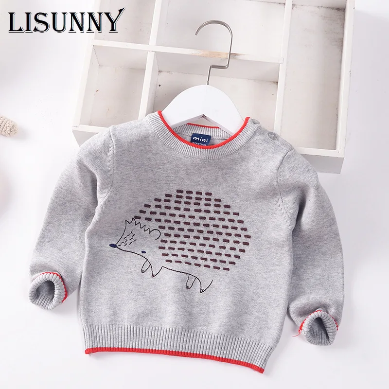 

Kids Sweater Boys Pullover Sweater 2021 Autumn Winter New Children Clothing Cartoon Fashion Cotton Baby Sweater Toddler Clothes