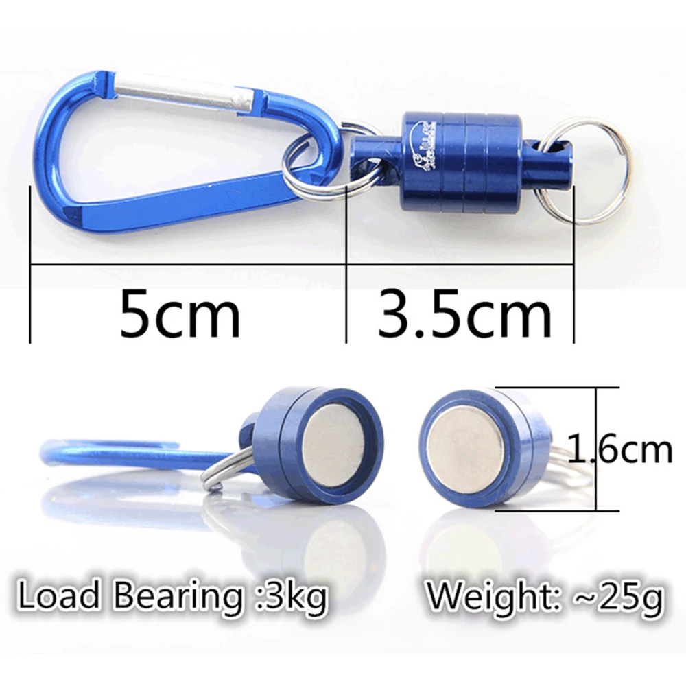 

ilure magnetic buckle strong magnetic carabiner lure outdoor fishing mountaineering wireless missed rope, bearing 4kg