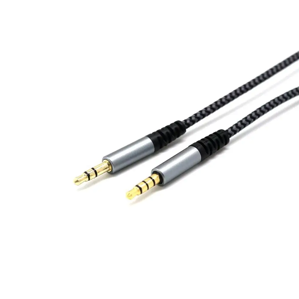

3.5mm Braided Stereo Audio Cable Gold Plated Male To Male Speaker Cable Portable Audio Player Accessories