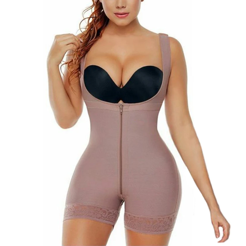 

Women's Seamless Shapewear For Daily Use Tummy Control Bodysuit Tummy Trainer Reverse zipper design