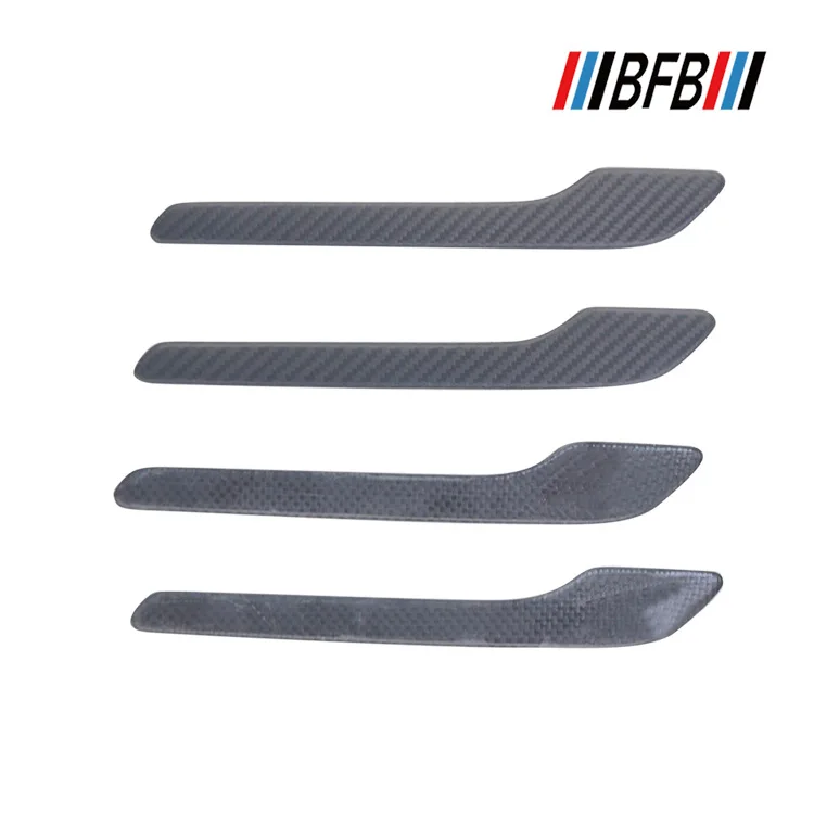 Наклейки на внешние ручки Tesla MODEL3 матовые патчи из углеродного волокна для