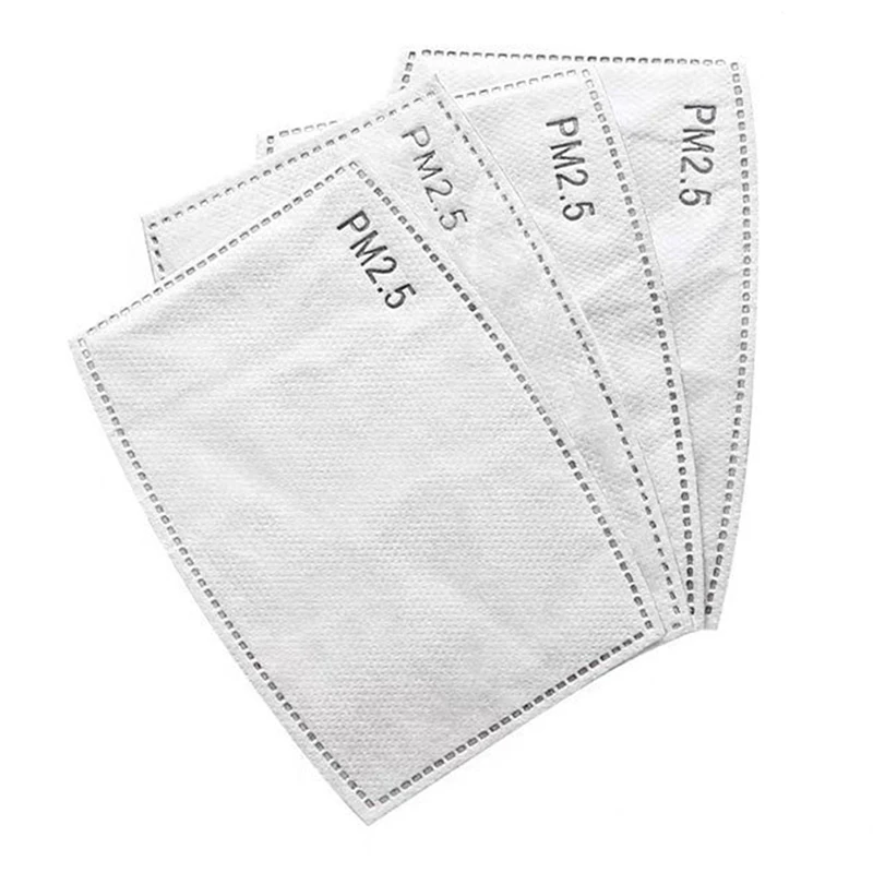 5 шт./уп. Подушечки для фильтрации маски для лица Pm 2.5 с активированным углем для фильтрации воздуха, пылезащитные повязки на лицо, банданы-шарфы, маски