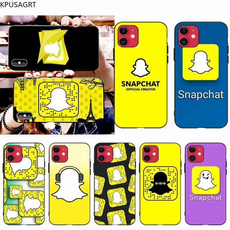 

KPWSAGRT snapchat Soft Phone Case Capa for iphone 12 pro max 11 pro XS MAX 8 7 6 6S Plus X 5S SE 2020 XR case