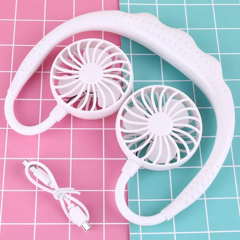 Портативный мини вентилятор с зарядкой от USB 3 скорости большой аккумулятор лето
