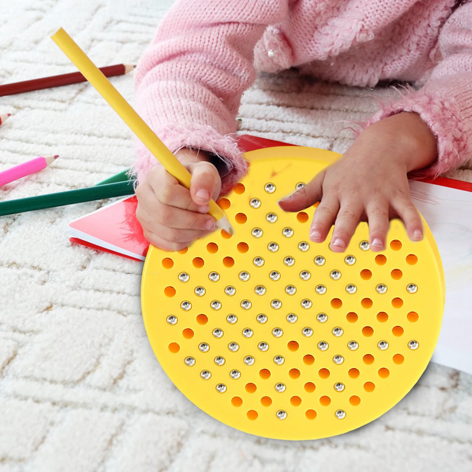 

Kid Creative Writing Drawing Tablet Magnetic Steel Balls Board Sketch Pad For Kids Learning Educational Drawing Toys