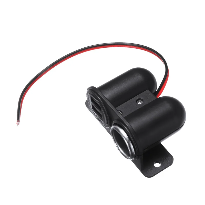 12 В розетка для автомобильного прикуривателя двойной USB зарядное устройство