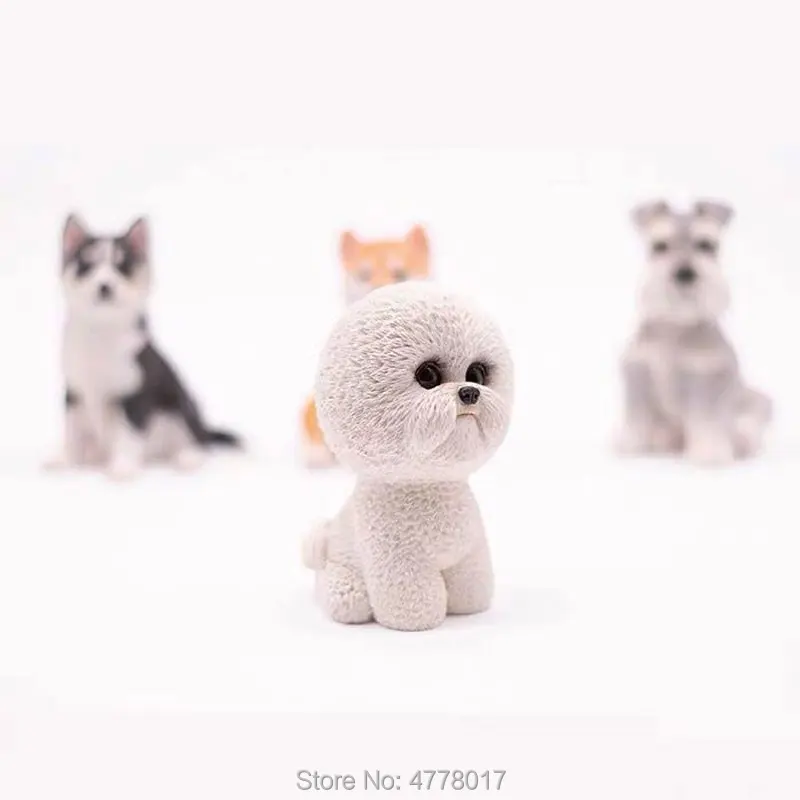 Большая 3d форма для выпечки в виде животного шнауцера Шиба ину Сибирский хаски силиконовая форма в виде животных для шоколада мыло свечи гипсовые поделки diy