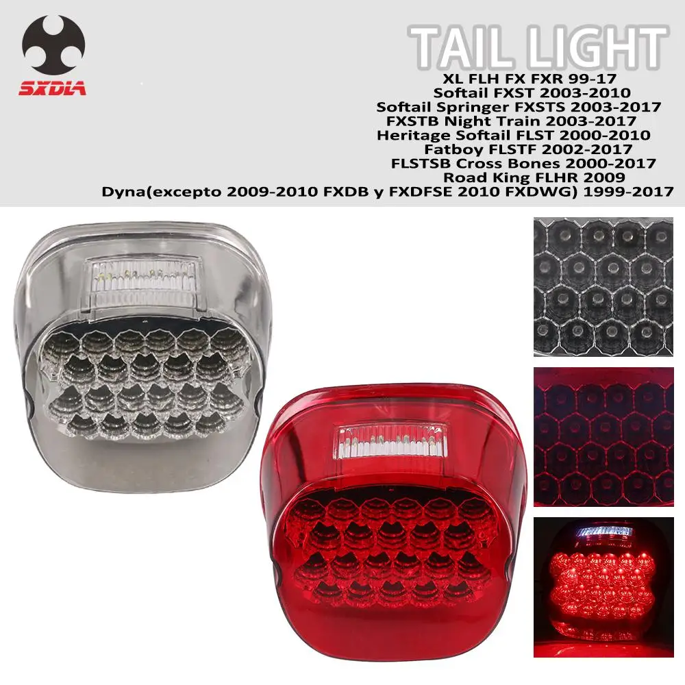 

Motorcycle Accessories Tail light Turn Signal Rear Brake Lamp For Harley XL FLH FX FXR Dyna Softail FXST Springer FXSTS Heritage