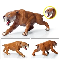 realistic zoo animals tiger figures 15 5cm wild life animal saber toothed tiger model educational toy creature figurine for kids