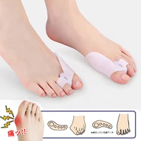 1 pairs of gel finger separator for hallux valgus hammer toes foot care bunion corrector bunion relief protector sleeves kit