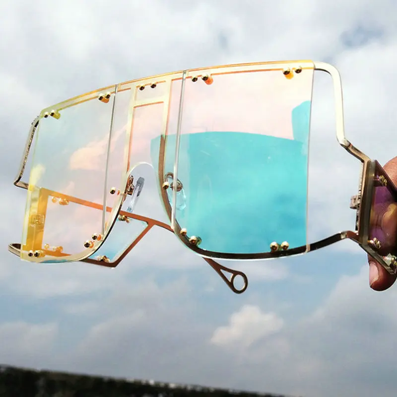 Солнцезащитные очки в ретро стиле для мужчин и женщин винтажные большие