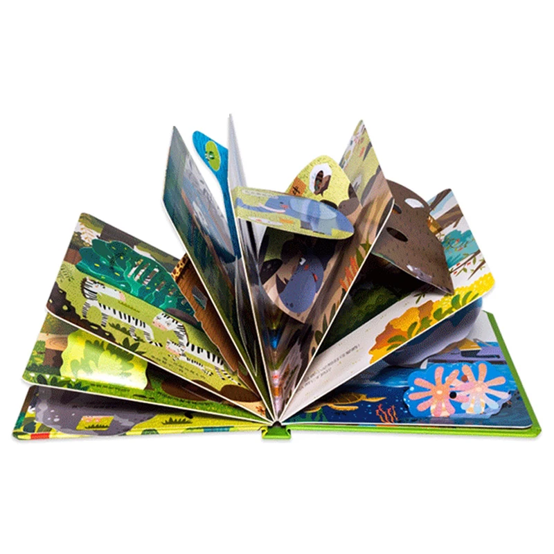 4 книги/комплект 3D клапаном картина китайский книги для детей дошкольного