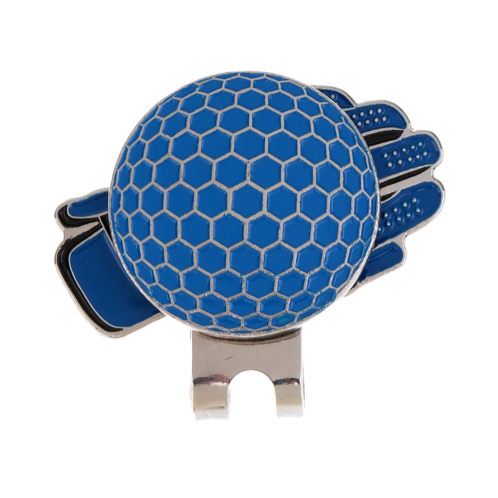 

Funny Glove Design Golf Hat Clip Funny with Ball Marker Gift