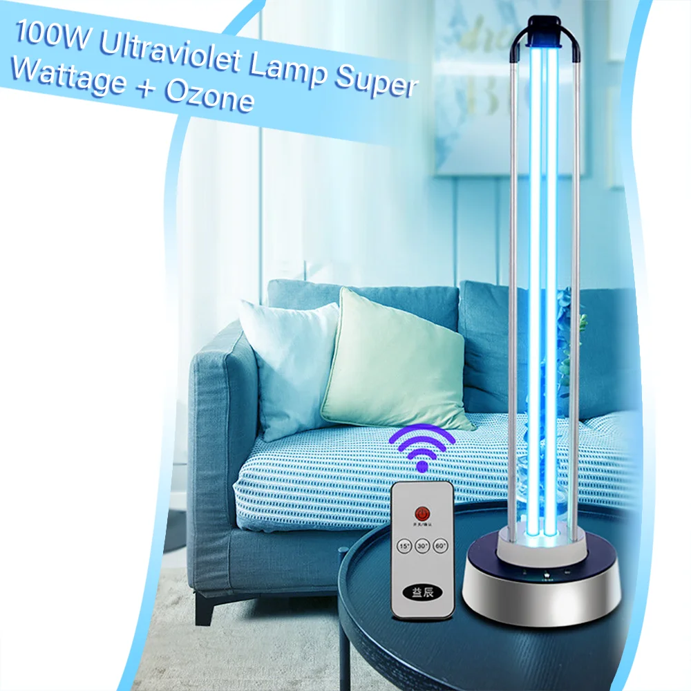 

100W UV Disinfection Lamp 220V Quartz Ultraviolet Light Bulb Germicidal UVC Sterilizer for Household Kill Mites Antibacterial