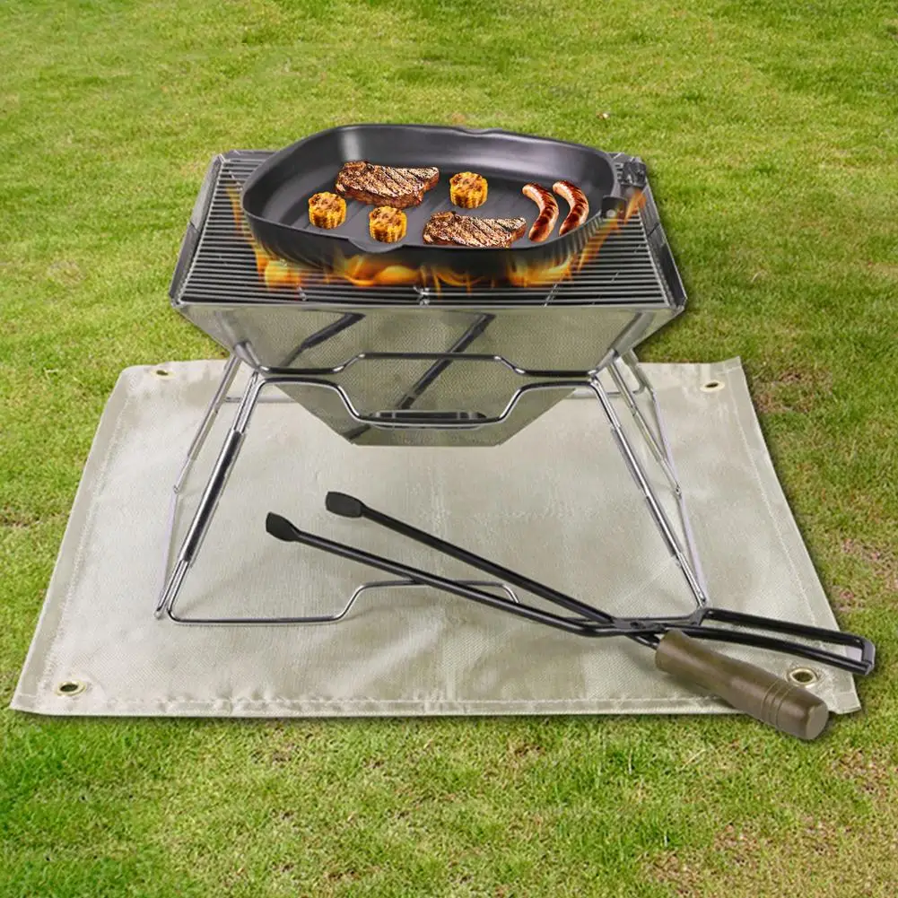 Квадратный огнеупорный коврик для внутреннего дворика огнеупорное одеяло