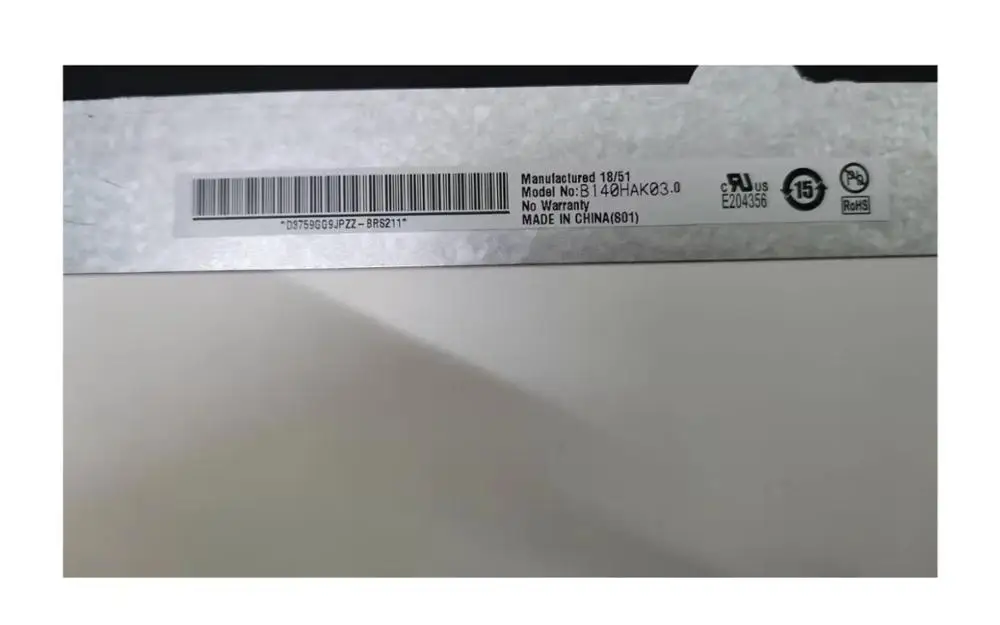 Оригинальный B140HAK03.0 IPS ЖК-экран для ноутбука сменная панель 15 6-дюймового