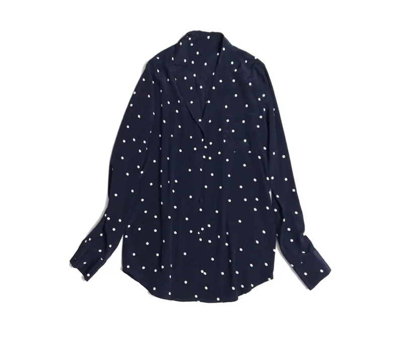 Женские рубашки с отложным воротником элегантные блузки длинным рукавом и топы