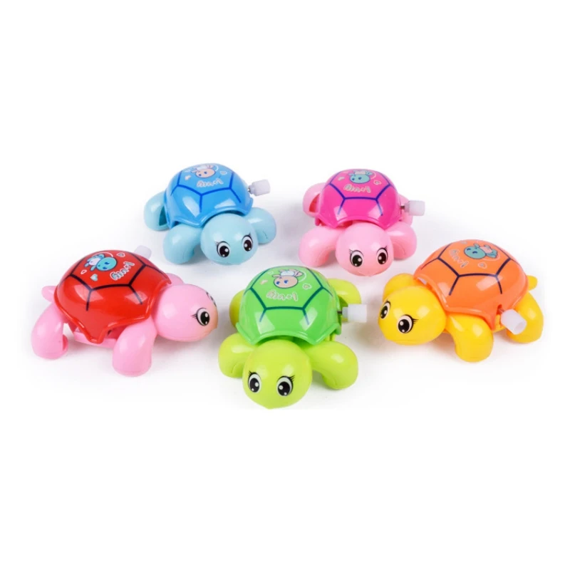

New Kids Classic Toy Random Color Cute Cartoon Animal Clockwork Tortoise Baby Toys Infant Crawling Wind Up Toy Educational