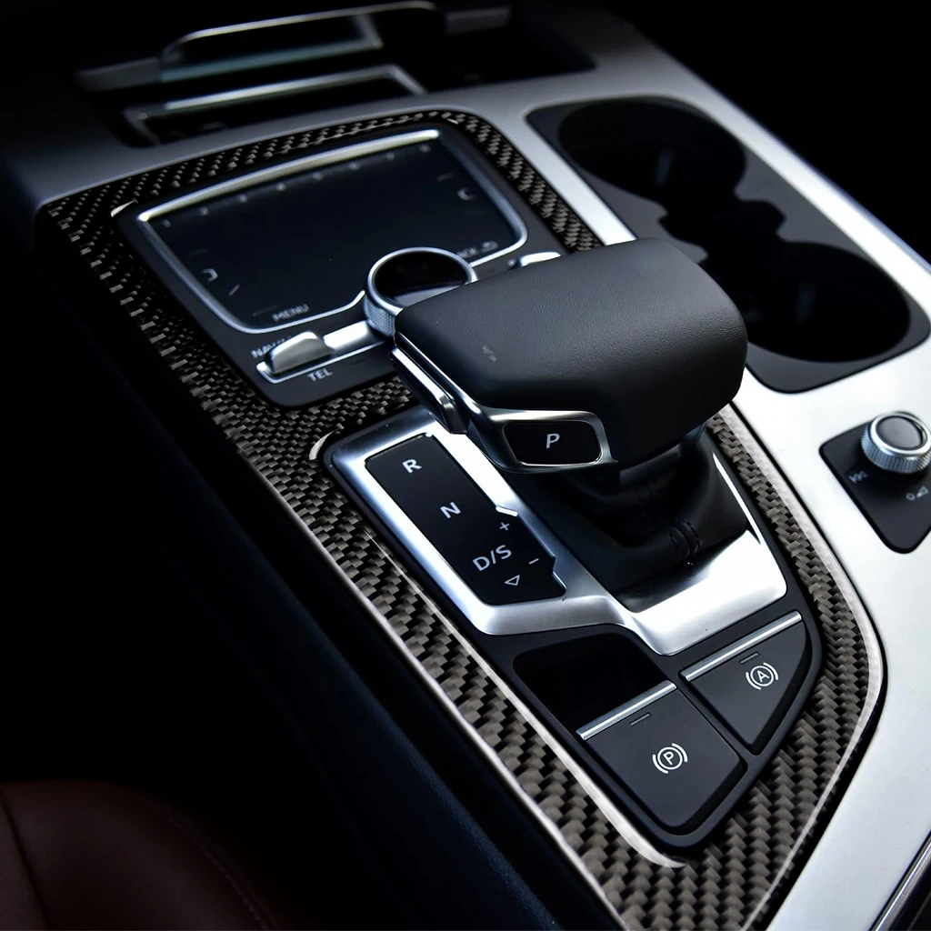 

Carbon Fiber Gear Shift Box Panel Sticker Cover Trim Fit For Q7 2016-2018