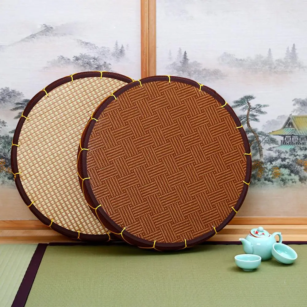 Новая соломенная напольная подушка в японском стиле ручная работа круглая