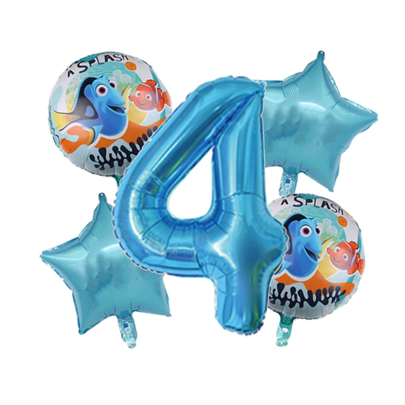 Воздушные шары из алюминиевой фольги в виде мультяшных героев 6 шт. | Дом и сад