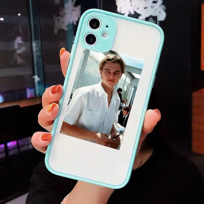 

actors Leonardo DiCaprio AestheticPhone Cases Matte Transparent for iPhone 7 8 11 12 s mini pro X XS XR MAX Plus cover funda