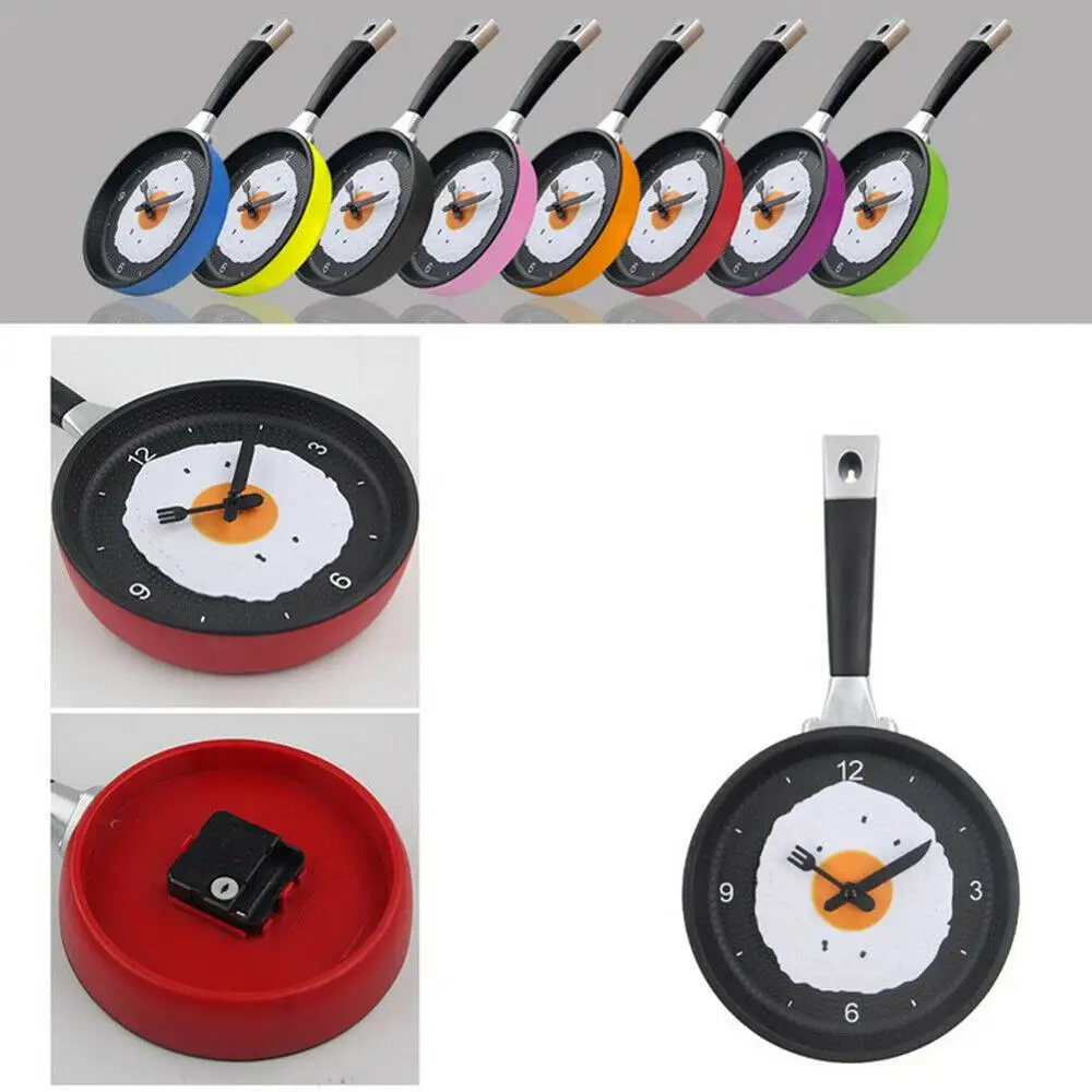 2020 New Frying Pan Wall Clock Knife Fork Pointer Hanging Watch for Home Kitchen Decor Frying Pan Clocks with Fried Egg Clock
2020 New Frying Pan Wall Clock Knife Fork Pointer Hanging Watch for Home Kitchen Decor Frying Pan Clocks with Fried Egg Clock