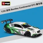 Модель гоночного автомобиля Bburago Bentley Continental GT3 1:24, модель из сплава, коллекционные подарки, игрушка B447