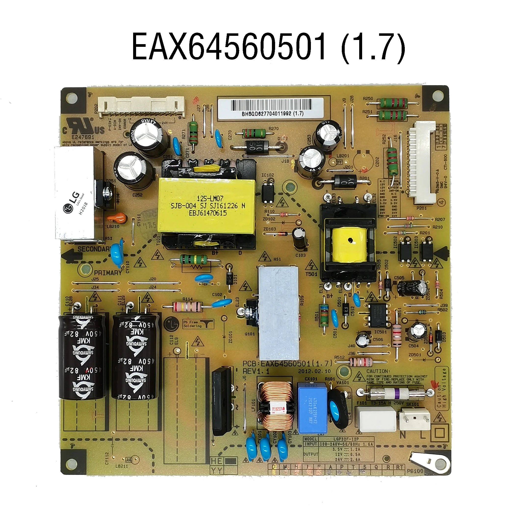 Оригинальный P32F 12P EAX64560501 (1 7) E247691 Мощность доска 100% тестирование работы