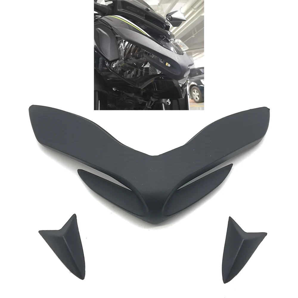 

Передняя обтекатель мотоцикла, аэродинамические крылья для Kawasaki Z900 2017-2019 2018, удлинитель конической крышки переднего клюва, носа