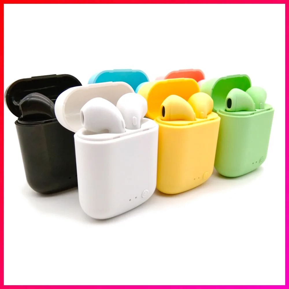 Оригинальная беспроводная гарнитура I7 Mini2 TWS 5 0 Bluetooth матовые наушники-вкладыши