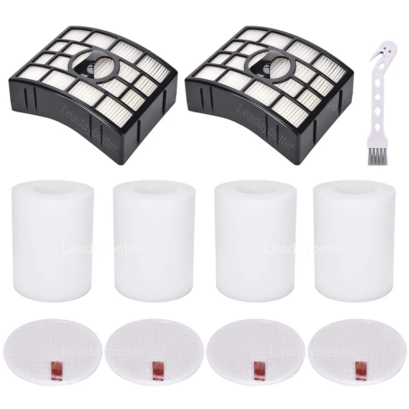 

2 HEPA + 4 Foam & Felt Filters For Shark Vacuum Cleaner, Compare RV1001AE RV101 Replacemen