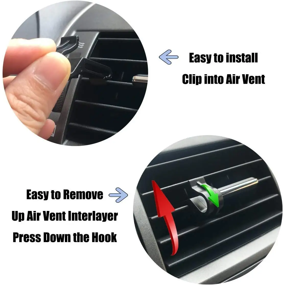 Oppselve Universal Car Outlet Storage Bag for Phones PU Leather Tidy Case Organizer Car Mount Multi-function Organizer Holder